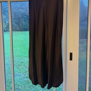 Banana Republic 100% Silk chocolate brown maxi skirt. Medium.